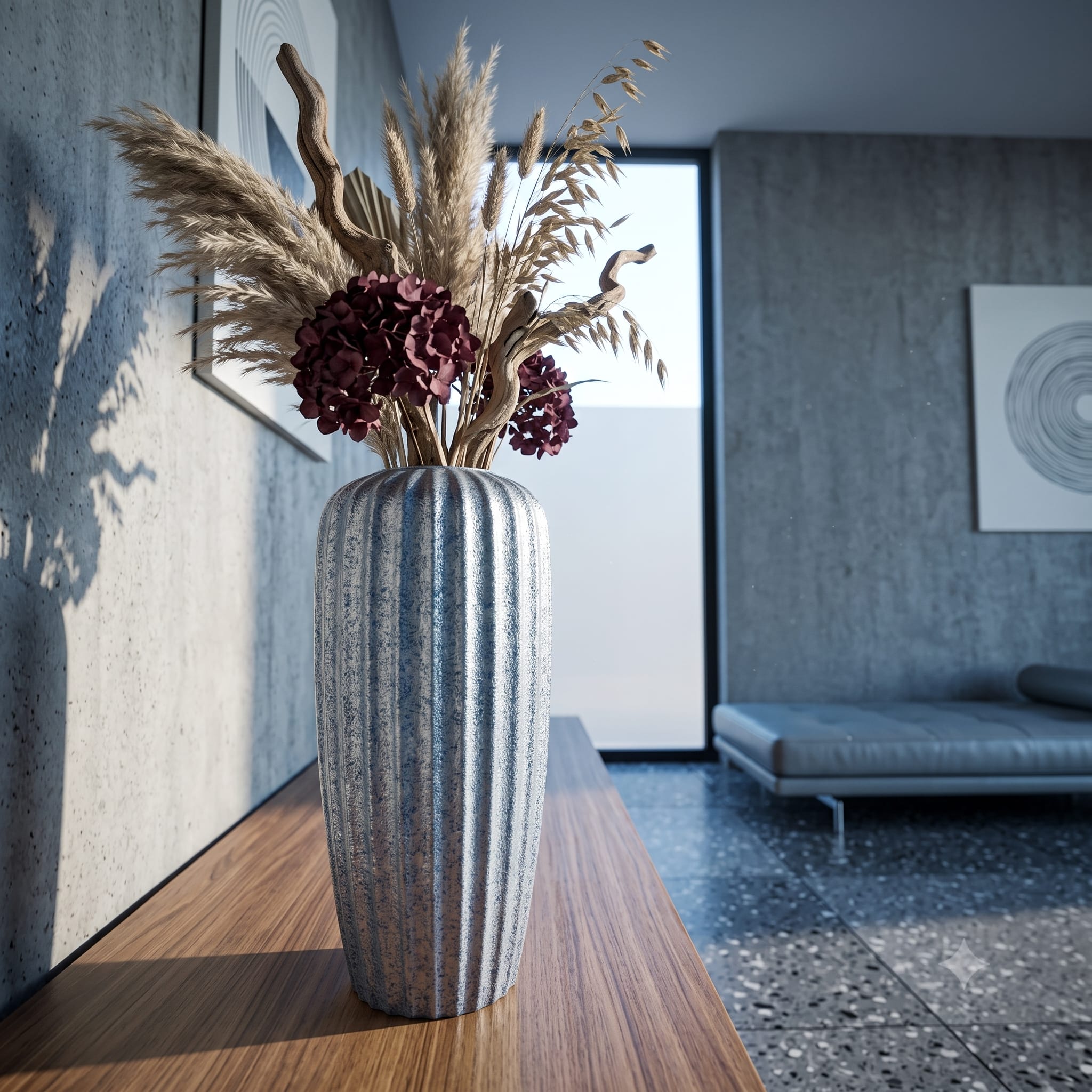 Silver Serene Vase