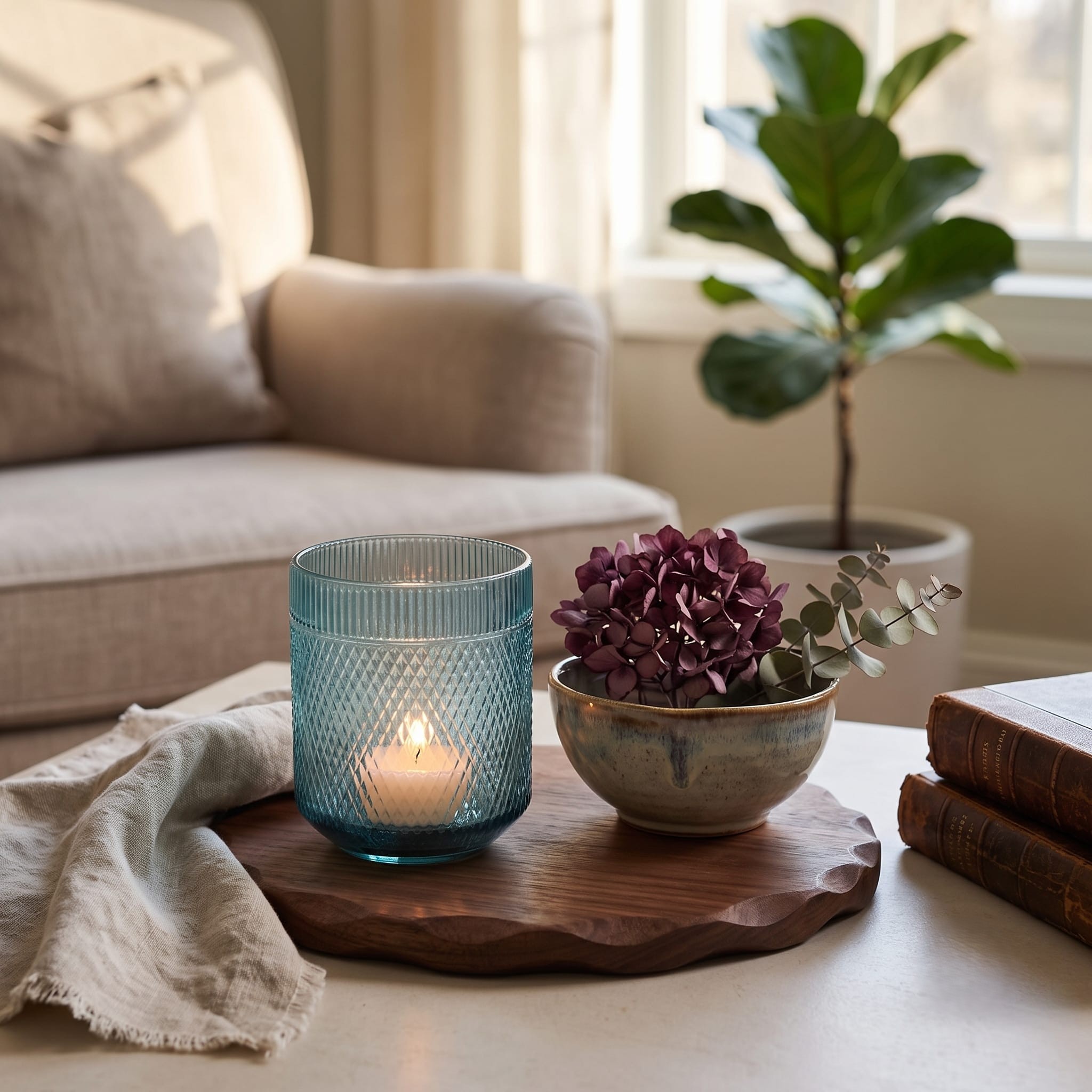 Azure Elegance Votive